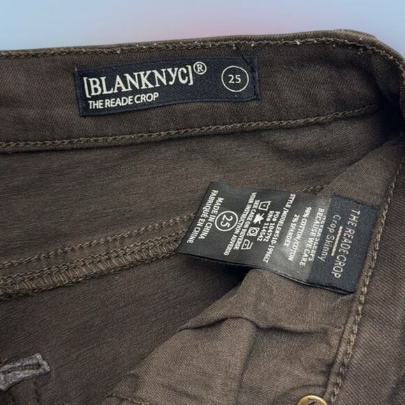 BLANK NYC Women’s 25 Brown THE READE CROP SKINNY Jeans - Picture 5 of 5